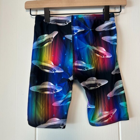 NWOT Sporti Swim Jammers Size 28Y Rainbow UFOs Never Worn - Picture 2 of 5